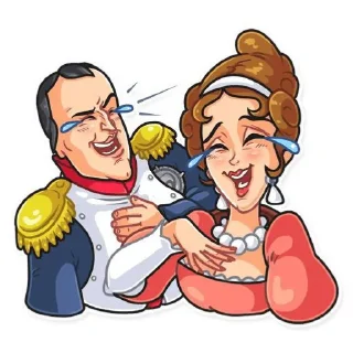 🤣 emoji Наполеон и Жазофина 🧐²⁷ Telegram sticker 2 of 27