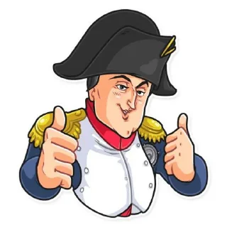 👍 emoji Наполеон и Жазофина 🧐²⁷ Telegram sticker 6 of 27