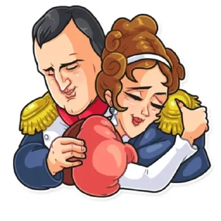 🤗 emoji Наполеон и Жазофина 🧐²⁷ Telegram sticker 14 of 27