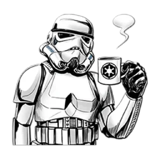 ☕ emoji Star Wars. Галактическая Империя Telegram sticker 6 of 37