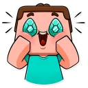 🤑 emoji Minecraft Telegram sticker 13 of 35