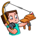 🎣 emoji Minecraft Telegram sticker 24 of 35