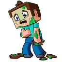 🤢 emoji Minecraft Telegram sticker 12 of 35