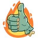 Sticker from Zombie Hand