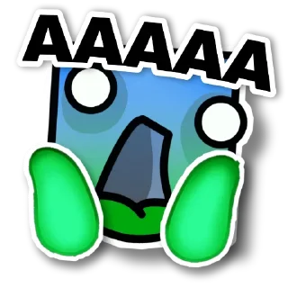 😱 emoji Geometry Dash Telegram sticker 19 of 30