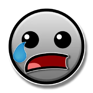 😢 emoji Geometry Dash Telegram sticker 18 of 30