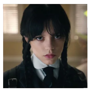 😬 emoji Wednesday Addams Telegram sticker 19 of 29