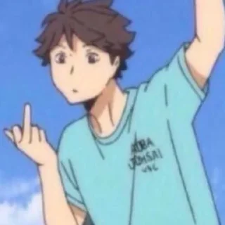 🖕 emoji аниме Telegram sticker 20 of 111