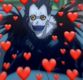 🥰 emoji Death Note Telegram sticker 17 of 69