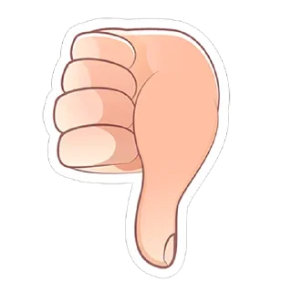 👎 emoji Slightly @stickersb2b Telegram sticker 7 of 25