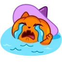 😭 emoji Pumpkin Cat Telegram sticker 8 of 20