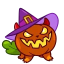 😈 emoji Pumpkin Cat Telegram sticker 13 of 20