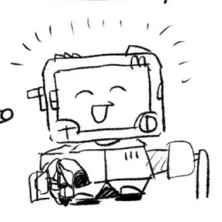 ⚙ emoji « 𝚈𝚘𝚞 𝚍𝚘𝚗𝚎 𝚐𝚊𝚠𝚔𝚒𝚗𝚐? 𝚆𝚎 𝚌𝚊𝚗 𝚜𝚝𝚊𝚛𝚝? 𝙶𝚘𝚘𝚍. » Telegram sticker 23 of 106