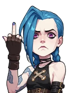 🖕 emoji JINX pack by Jack_Vodogrey Telegram sticker 9 of 83