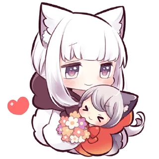 Sticker from Девочка волчица @Nyasticks