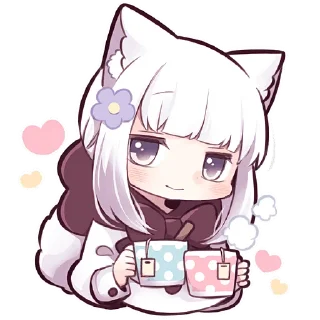 Sticker from Девочка волчица @Nyasticks