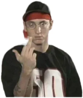 🖕 emoji Eminem Telegram sticker 5 of 120