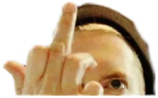 🖕 emoji Eminem Telegram sticker 18 of 120