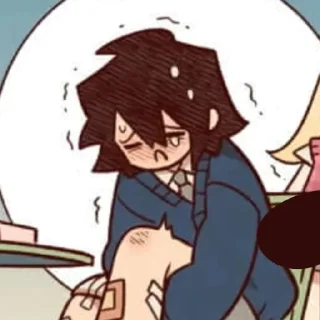 😞 emoji amy @fiveforstickers Telegram sticker 14 of 120