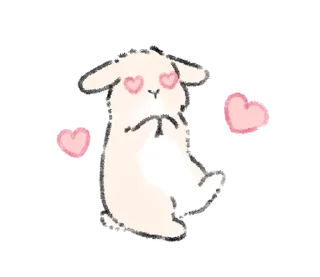 😍 emoji зайки ♡ @softsticks Telegram sticker 17 of 40