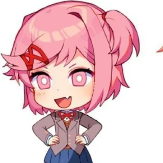 👄 emoji Doki Doki Literature Club Telegram sticker 8 of 21