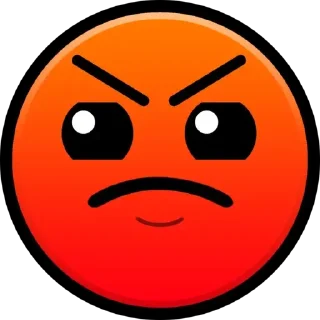 😡 emoji Geometry Dash Telegram sticker 6 of 12