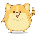 👍 emoji Corgi @IMG2D Telegram sticker 21 of 25