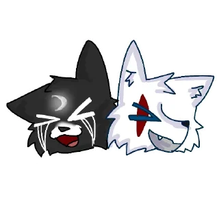 🤣 emoji White wolf Telegram sticker 7 of 12