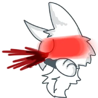 😍 emoji White wolf Telegram sticker 11 of 12