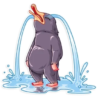 😭 emoji Niffler • @stickB00K Telegram sticker 19 of 25