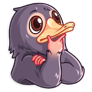 🤔 emoji Niffler • @stickB00K Telegram sticker 22 of 25