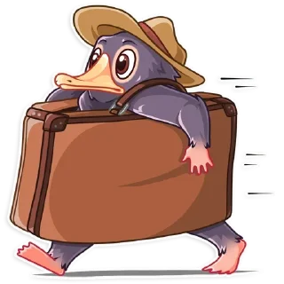 🏃‍♂️ emoji Niffler • @stickB00K Telegram sticker 15 of 25
