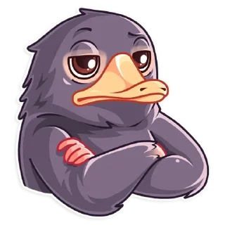 😒 emoji Niffler • @stickB00K Telegram sticker 16 of 25