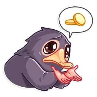 🤲 emoji Niffler • @stickB00K Telegram sticker 6 of 25
