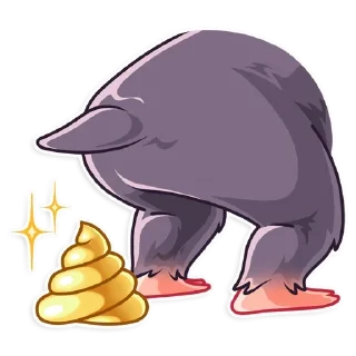 💩 emoji Niffler • @stickB00K Telegram sticker 17 of 25