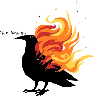 😊 emoji He is Burning @stickersb2b Telegram sticker 9 of 13