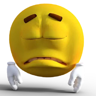 😞 emoji do you think i give a heck Telegram sticker 16 of 36