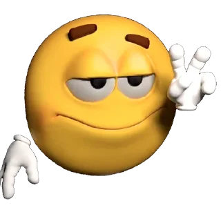 ✌️ emoji do you think i give a heck Telegram sticker 22 of 36