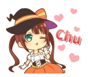 Sticker from Halloween Witch
