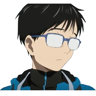 Sticker from @anime_stickerr Юри на льду