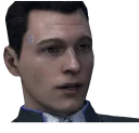 😦 emoji Connor|Detroit: Become Human Telegram sticker 13 of 27