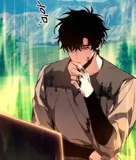 🤔 emoji Ryu Min @Manhwa_stickers Telegram sticker 17 of 41