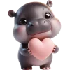 🫶 emoji Бегемотик @Nyasticks Telegram sticker 22 of 42