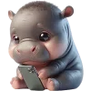 🥺 emoji Бегемотик @Nyasticks Telegram sticker 7 of 42