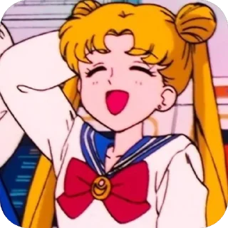 🫥 emoji .•Sailor Moon 🌙.• От @PomounayaBlad Telegram sticker 18 of 120