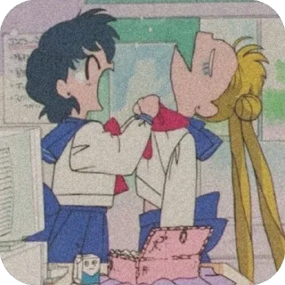 🫥 emoji .•Sailor Moon 🌙.• От @PomounayaBlad Telegram sticker 15 of 120