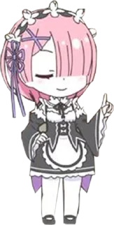 😌 emoji Резеро - @Tg_stickersu Telegram sticker 11 of 30