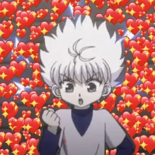 ❤️ emoji Киллуа пуська Telegram sticker 11 of 98