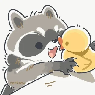 🐣 emoji енотов иванович Telegram sticker 18 of 54