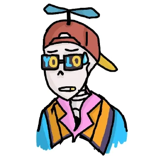 😰 emoji Fresh!Sans Telegram sticker 14 of 16